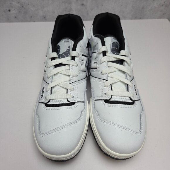 New Balance BB550 Mens White/Black Sneakers Size 10 Ortholite Insoles NWB
